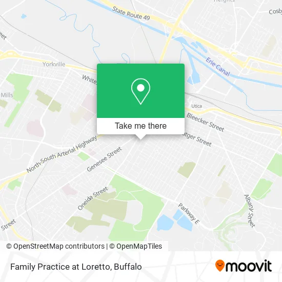 Family Practice at Loretto map