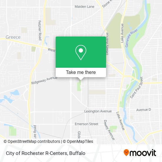 City of Rochester R-Centers map