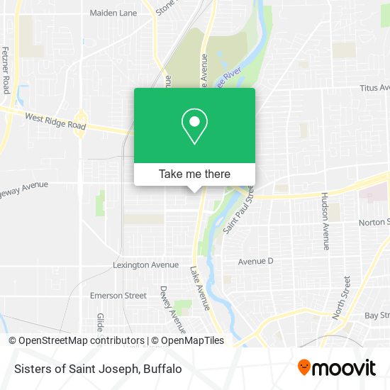Sisters of Saint Joseph map