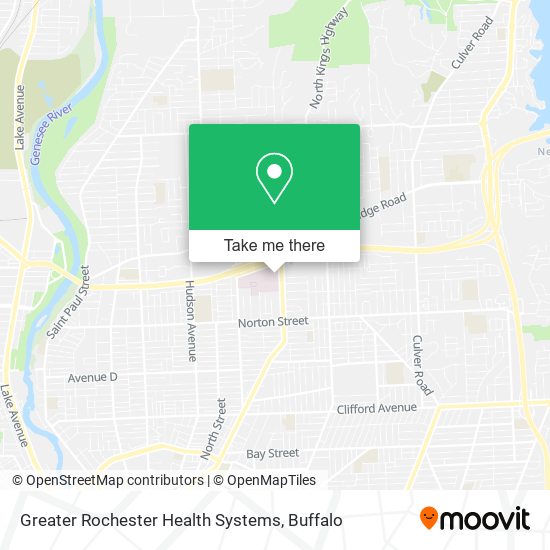 Greater Rochester Health Systems map