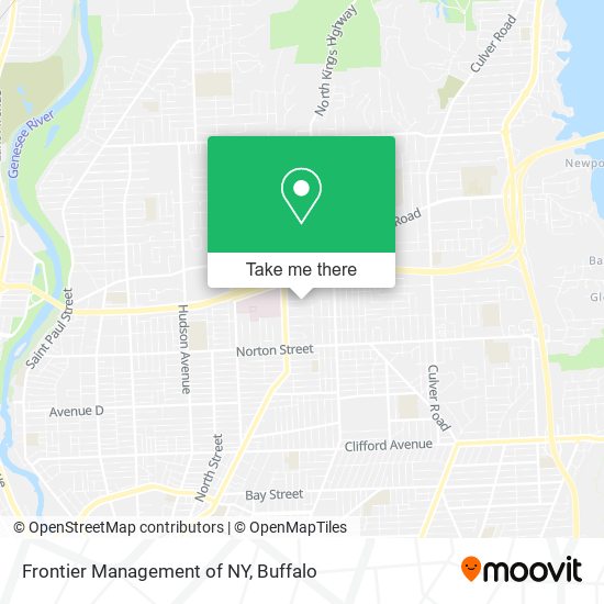 Frontier Management of NY map
