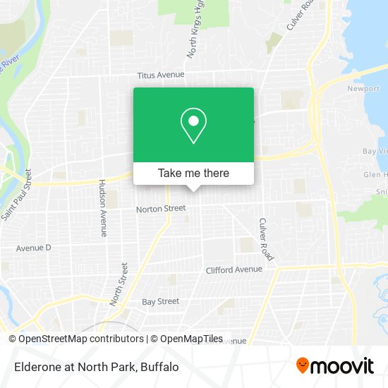 Elderone at North Park map