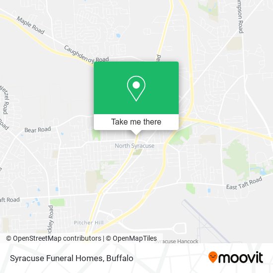 Syracuse Funeral Homes map