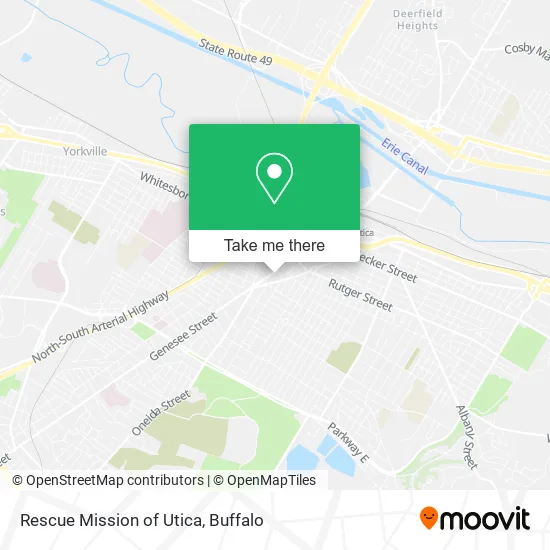 Rescue Mission of Utica map