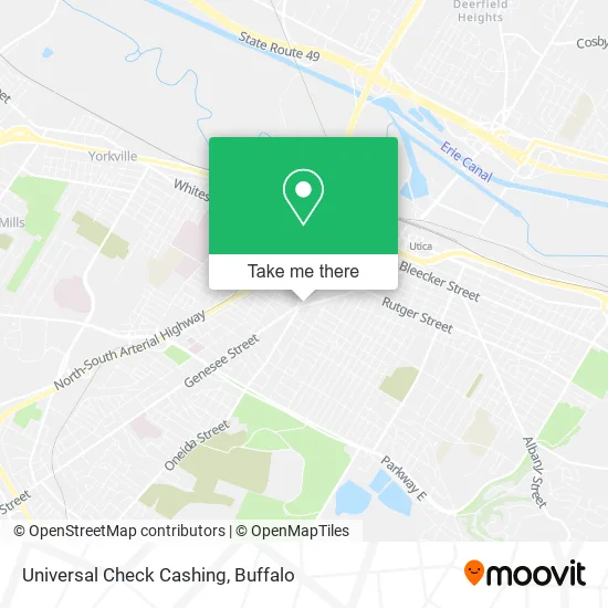 Universal Check Cashing map