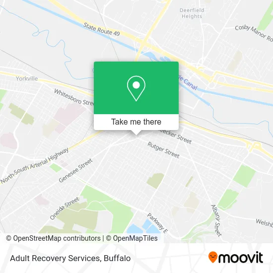 Adult Recovery Services map