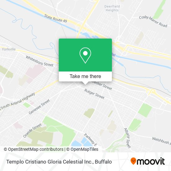 Mapa de Templo Cristiano Gloria Celestial Inc.