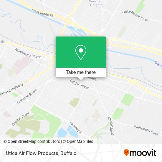 Utica Air Flow Products map