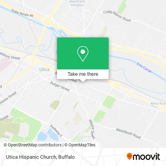 Utica Hispanic Church map