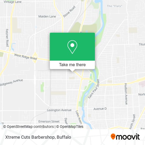 Xtreme Cuts Barbershop map