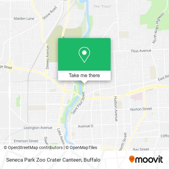 Seneca Park Zoo Crater Canteen map