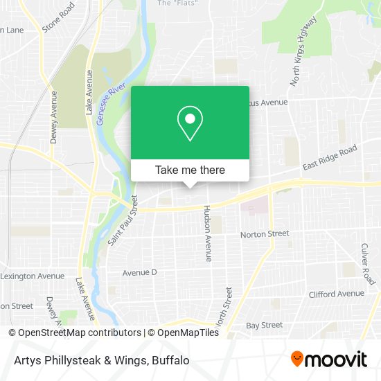 Artys Phillysteak & Wings map