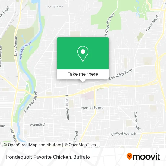 Irondequoit Favorite Chicken map