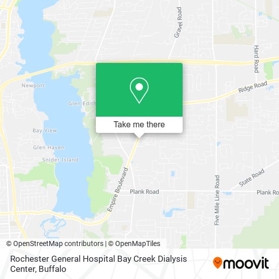 Rochester General Hospital Bay Creek Dialysis Center map