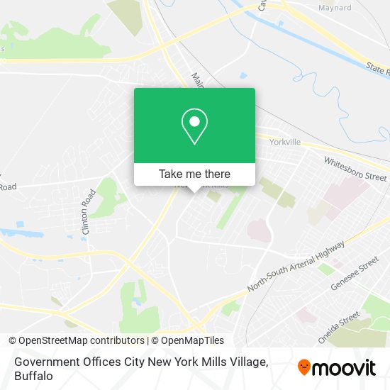 Mapa de Government Offices City New York Mills Village