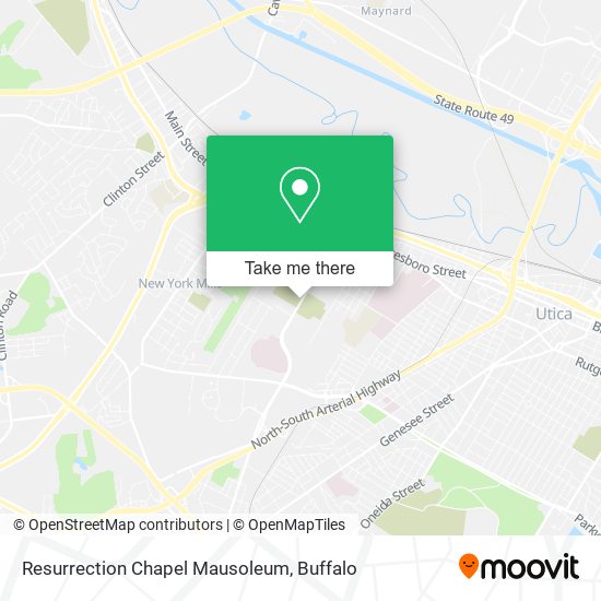 Resurrection Chapel Mausoleum map