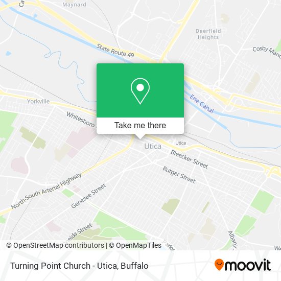 Turning Point Church - Utica map