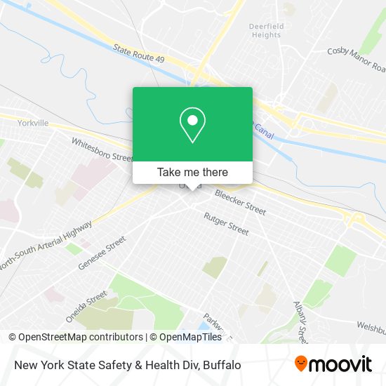 New York State Safety & Health Div map