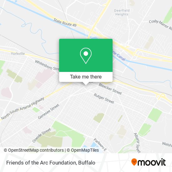 Friends of the Arc Foundation map
