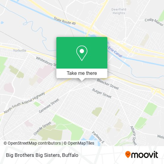 Mapa de Big Brothers Big Sisters