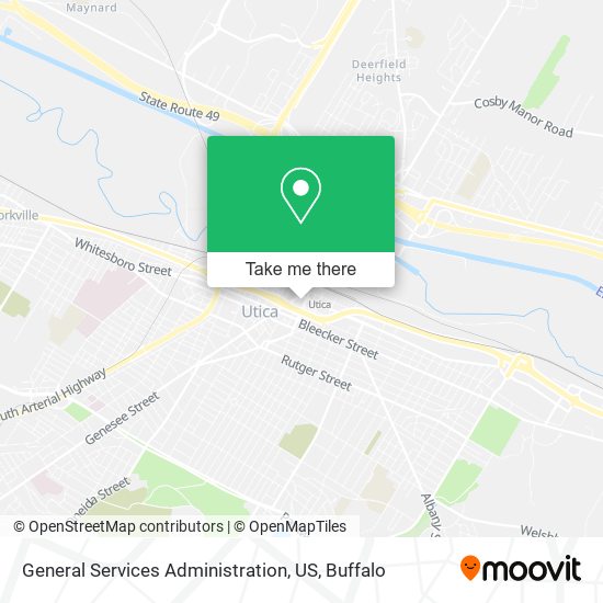 General Services Administration, US map