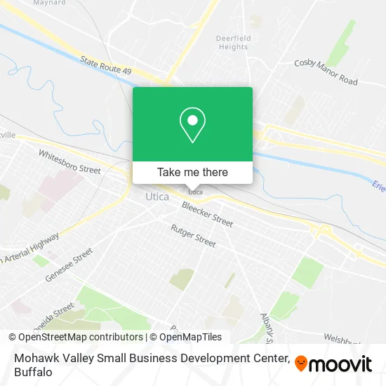 Mohawk Valley Small Business Development Center map