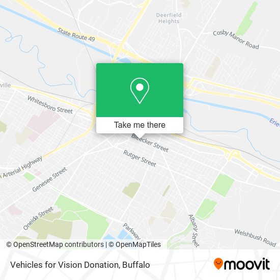 Vehicles for Vision Donation map