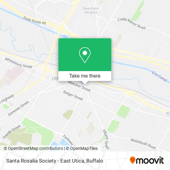 Santa Rosalia Society - East Utica map