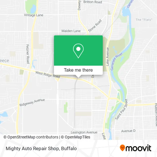 Mighty Auto Repair Shop map