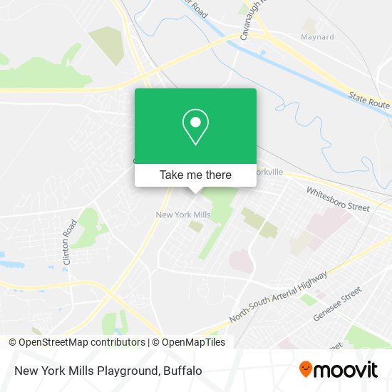 New York Mills Playground map