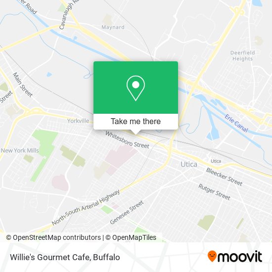 Mapa de Willie's Gourmet Cafe