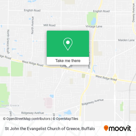 St John the Evangelist Church of Greece map
