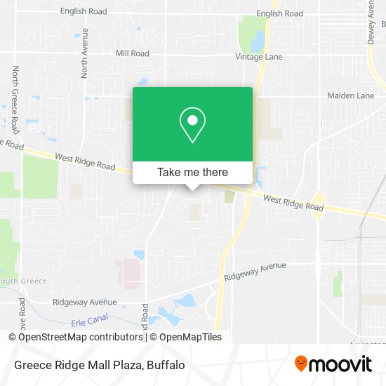 Greece Ridge Mall Plaza map