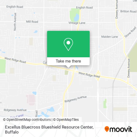 Excellus Bluecross Blueshield Resource Center map