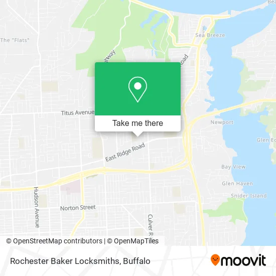 Rochester Baker Locksmiths map