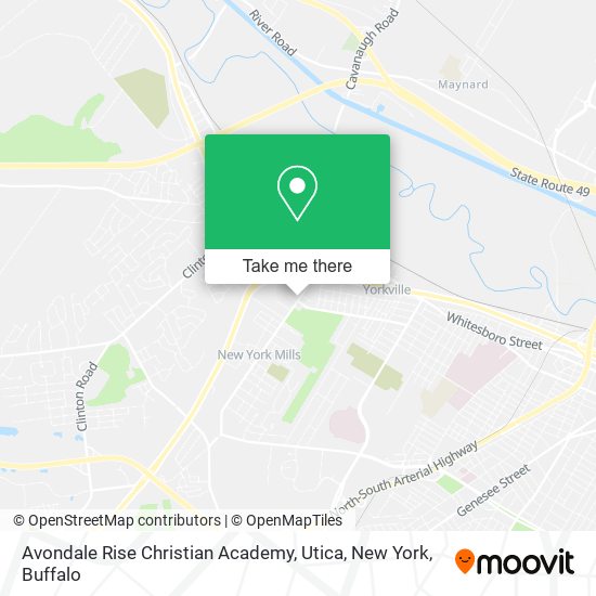 Avondale Rise Christian Academy, Utica, New York map