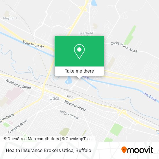 Health Insurance Brokers Utica map