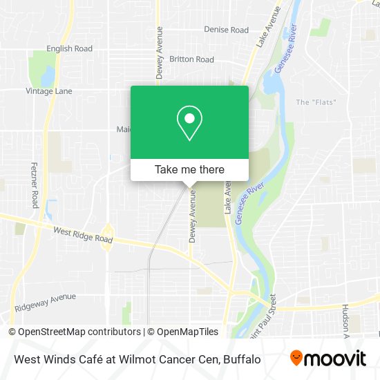 West Winds Café at Wilmot Cancer Cen map