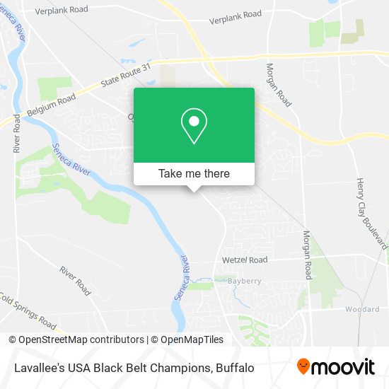 Lavallee's USA Black Belt Champions map