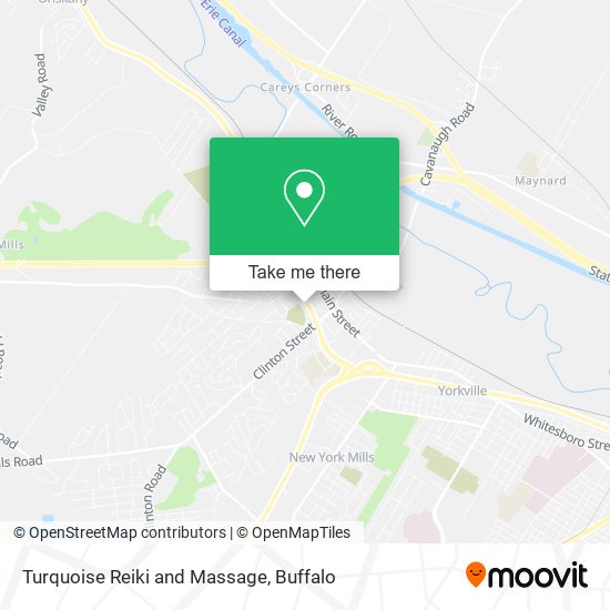 Turquoise Reiki and Massage map