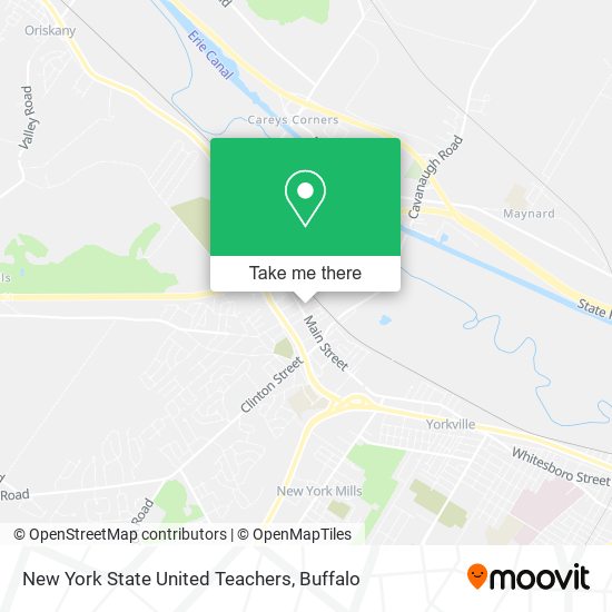 New York State United Teachers map