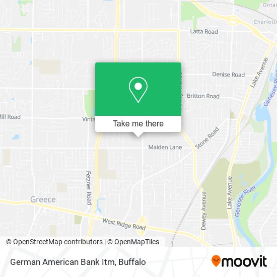 German American Bank Itm map