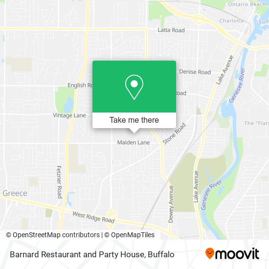 Barnard Restaurant and Party House map