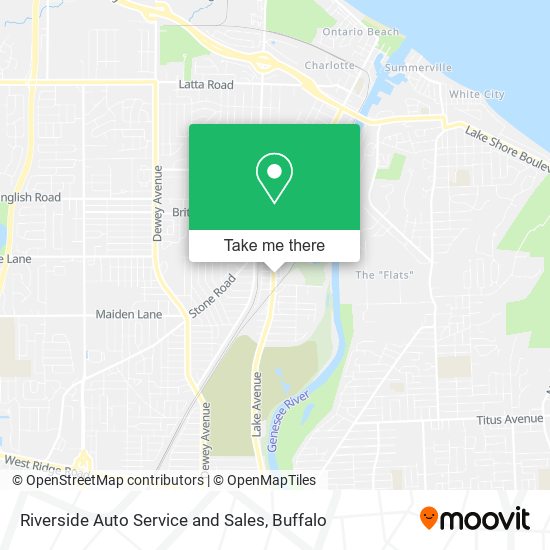 Riverside Auto Service and Sales map