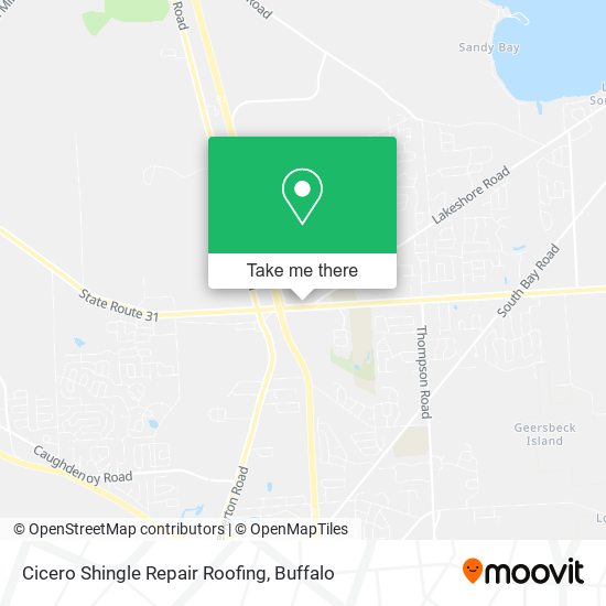 Cicero Shingle Repair Roofing map