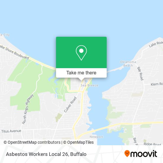 Asbestos Workers Local 26 map