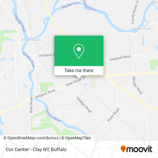 Mapa de Cor Center - Clay NY