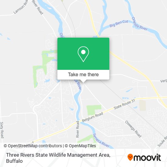 Three Rivers State Wildlife Management Area map