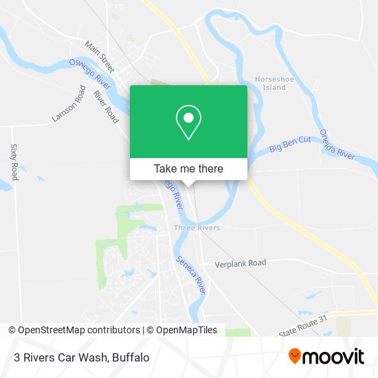 Mapa de 3 Rivers Car Wash