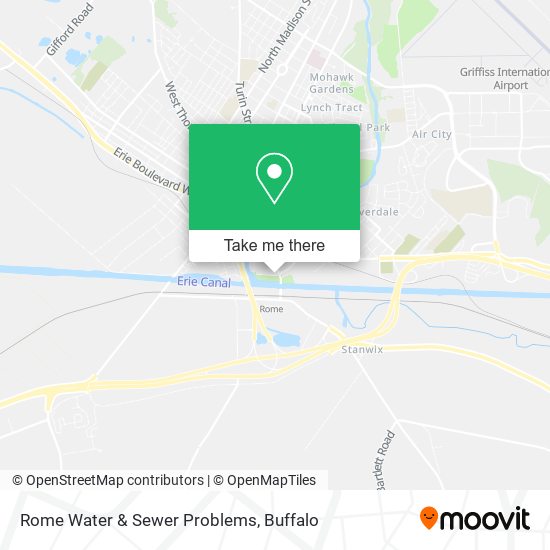 Rome Water & Sewer Problems map